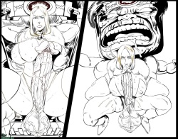 [Adoggo] Emma Frost Vs MODOK (Marvel) page 4