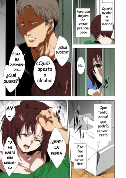 [Yuiga Naoha] Netorare Haishin ~Meiwaku Yachin Tainousha ni Kegasareta Hitozuma~ (COMIC Magnum X Vol. 34) [Spanish] [Colorized] page 3