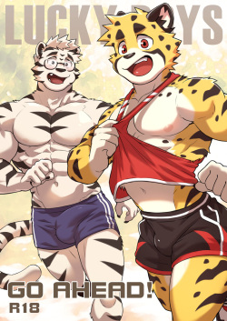 [Kumayaki (KUMAK)] Lucky Boys -Go ahead！- [English] [Censored] page 2