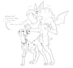 [Halbean] Perdita &amp; Bat (101 Dalmatians) page 1