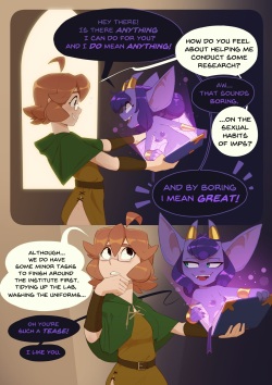 [HuffsLove] Monster Researcher Eclair and the Book of Imps! [English] page 2