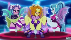 The Dazzlings Nightclub by uzzi dash ponydubberx