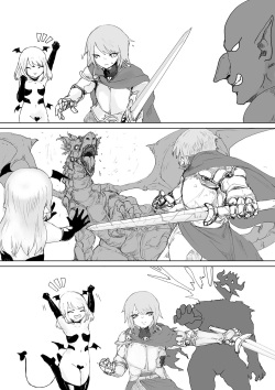 [Permission (Dendou Monaka)] Succubus no Daibouken ~Yuusha-sama no Nakama ni Natta Furi shite Hime-sama to no Shoya ni Muriyari Ochinchin Netochatta Ohanashi~ [English] page 4