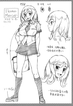 [Fukudahda] Honey Blonde Toranoana Gentei Shousasshi Mini Settei Shiryoushuu page 2