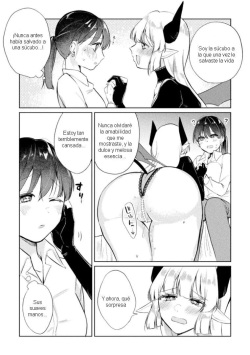[Suetsugu] Succubus Returns a Favor | Succubus no Ongaeshi (2D Comic Magazine Succubus Yuri H Vol.3) [Spanish][B.M.] page 3