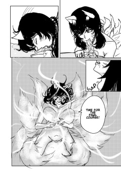 [Shoulder Enjoyer] Ahri's Meal (redraw) page 2