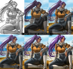 IzharDraws Yoruichi Shihōin page 7